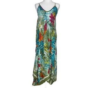 Rebecca Donde Women's Harem Wide Leg Jumper/Cover-Up OSFM Tropical‎ Resort Beach